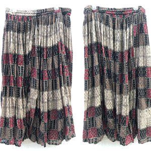 Vintage Bohemian Festival Hippie Skirt / XL 24/38